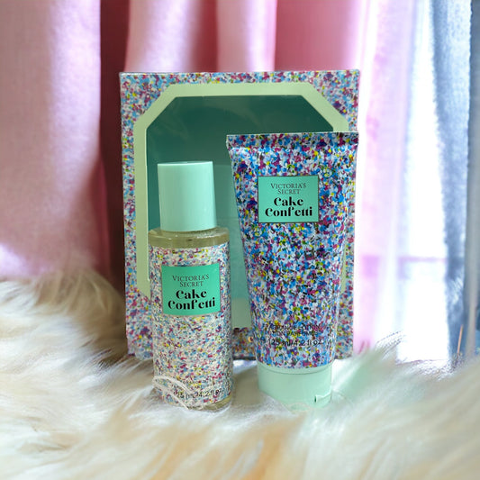 VICTORIA SECRET Cake Confetti Body Lotion & Mist Set