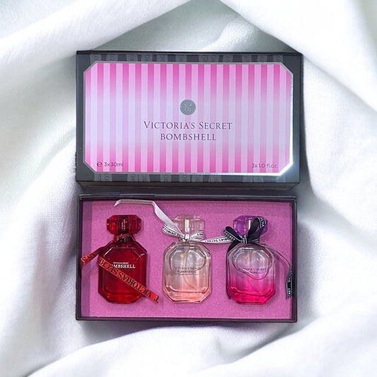 VICTORIA SECRET BOMBSHELL Perfume Set 3 Pcs ( Original Leftovers )